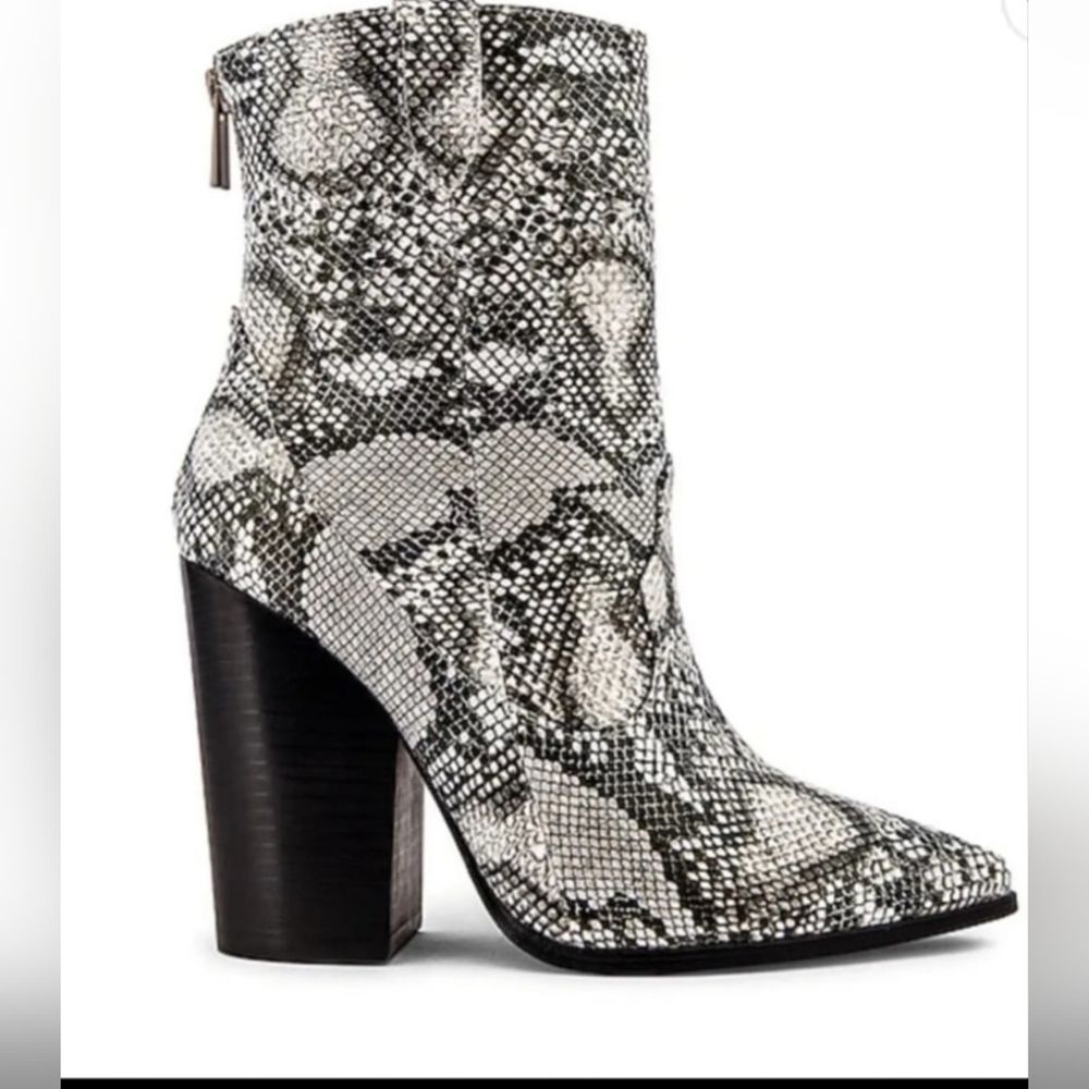 RAYE Python Print Ankle Boots